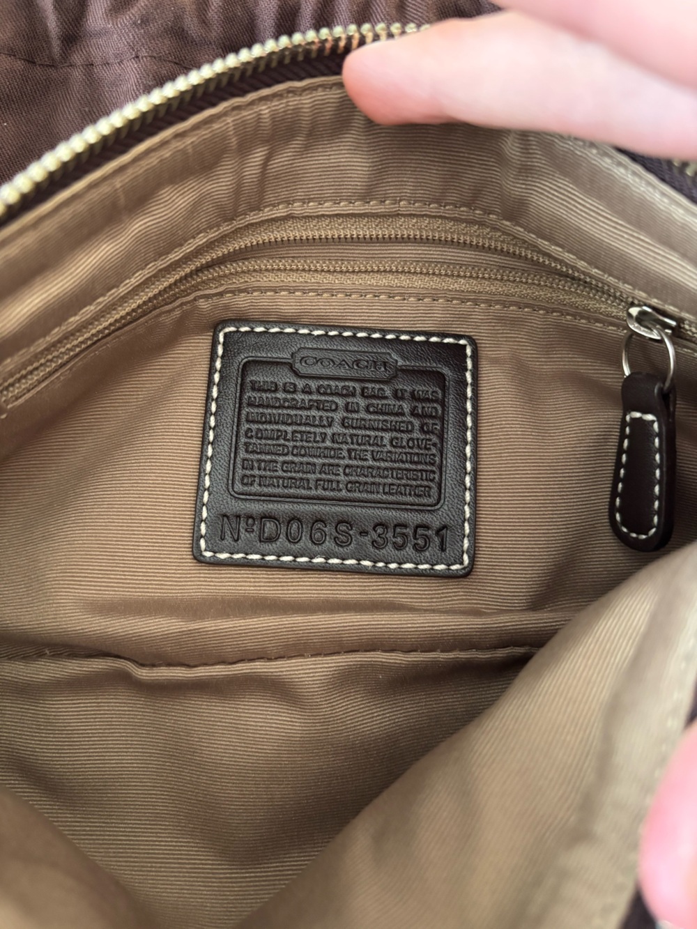 Leather Shoulder Bag - Brown with Silver Hardware - Picture 4 of 4